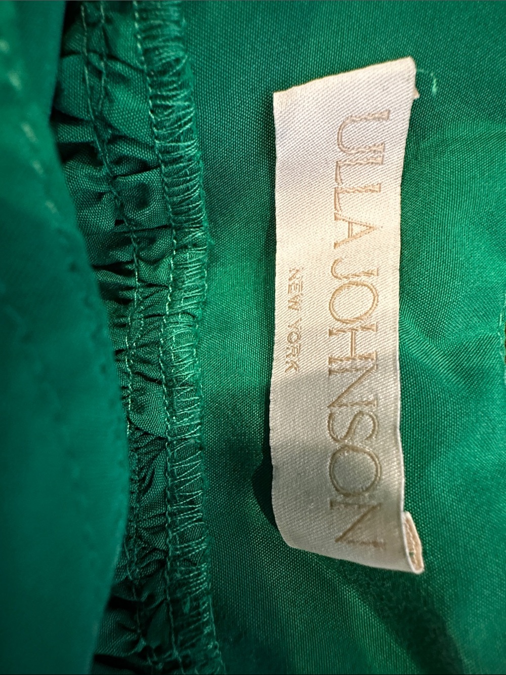Ulla Johnson bright apple green silk spaghetti strap midi dress - Picture 12 of 12